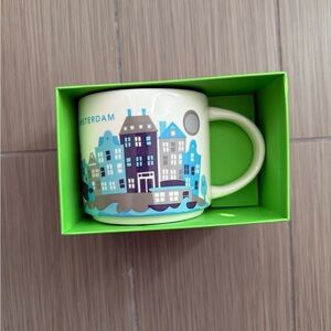 NIB Starbucks Amsterdam YAH Mug Canal Netherlands Houses Coffee Cup You Are Here